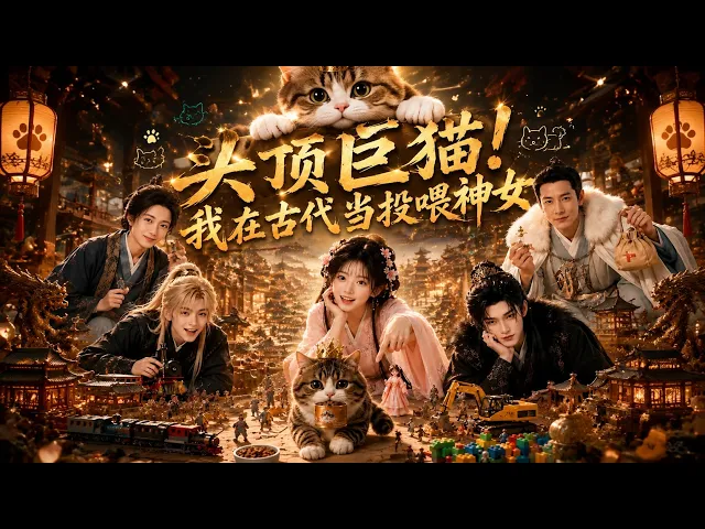 头顶巨猫！我在古代当投喂神女