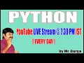 Python in Simple Way Youtube Live Stream by Durga Sir