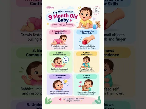 9 Month Old Baby Milestones  | Developmental Milestones & Growth of 9 Month Olds