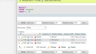 MySQL PHP - 3