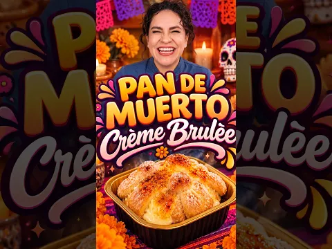 Pan de muerto crème brûlée relleno de natilla 😍 ¡Se vende solo!