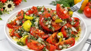 Just Chop the Tomatoes and Add This Dressing! So Simple & Delicious
