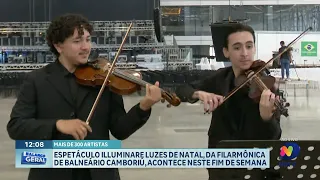 Illuminare Luzes de Natal anima Balneário Camboriú com concerto especial da Filarmônica