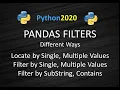 Pandas filter dataframe Filter Dataframe by Column Values Dataframe Select Rows By Column Values