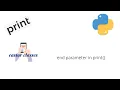 end parameter in print Python Castor Classes