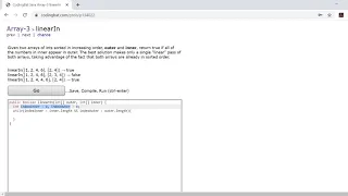 Array-3 linearIn Java Tutorial codingbat com