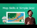 Map Skills 4 Simple Grid - Learn How To Use Grid Maps