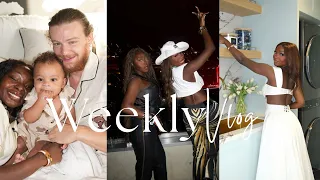 Weekly Vlog | adjusting to married life + cowboy carter night + laundry room makeover & more