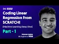 Coding Linear Regression From SCRATCH Dive