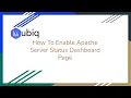 How To Enable Apache Server Status Dashboard Page