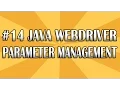 JUnit Selenium Webdriver Tutorial 14 Parameter Management QAShahin