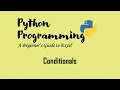 Conditional in Python If-elif-else Statements Selection Statements