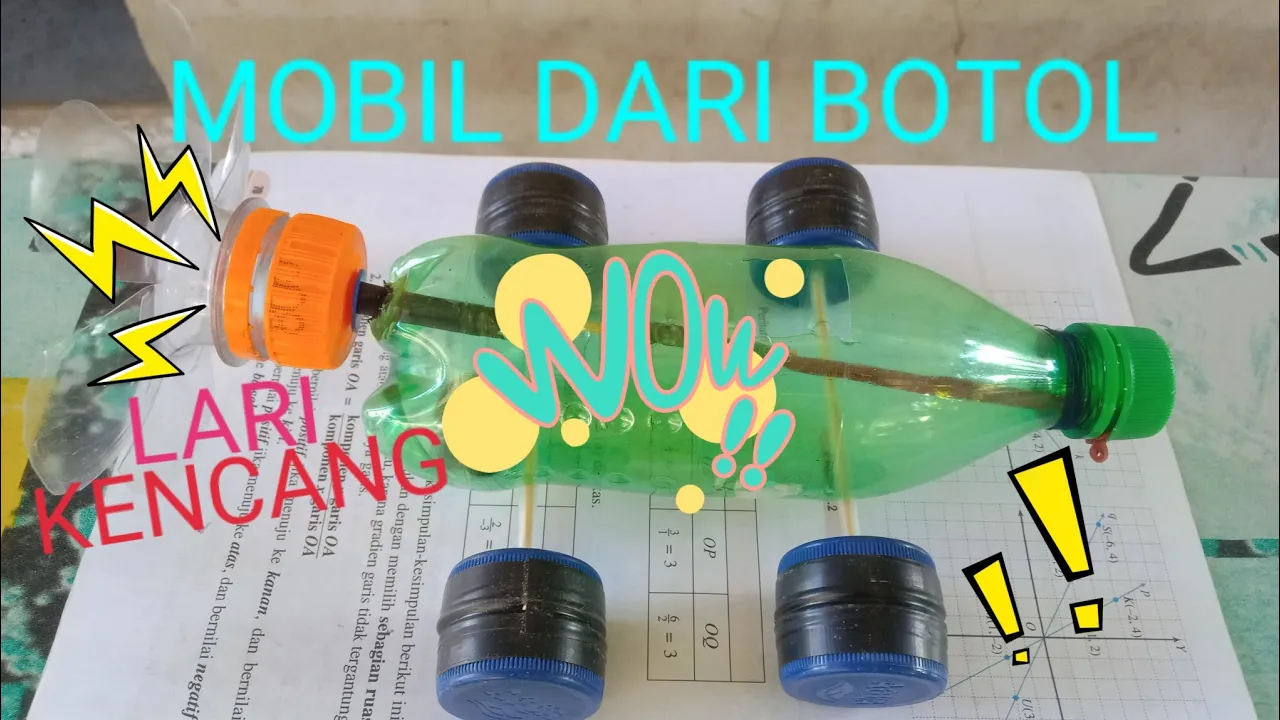 KREATIF, Cara Buat Mobil Mainan Dari Botol SPRITE