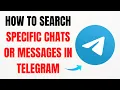 How to Search Specific Chats or Messages in Telegram - Full Guide