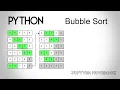 Bubble sort in python Jupyter notebook