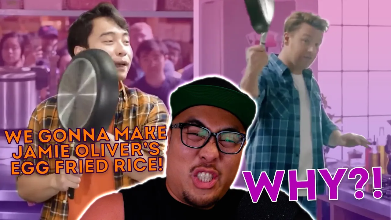 Uncle Roger RECREATE JAMIE OLIVER EGG FRIED RICE - Pro Chef Reacts