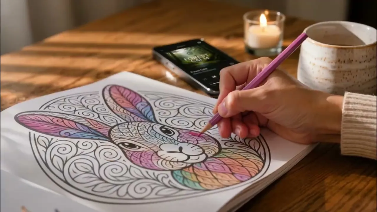 Un momento de calma - Libros para colorear