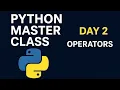 Operators In Python In Telugu - Day 2