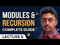 Python Modules Math Module Recursion Lecture 6 Import Modules in Python