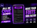 FREE After Effects Script To Edit Faster Auto Captions Beat Marker Fast Presets Apply