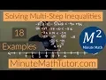 Solving Multi-Step Inequalities 18 Examples