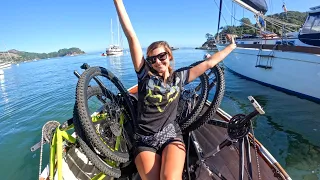 Yes, we have MOUNTAIN BIKES on our Sailboat | Angel Island | Sailing Avocet