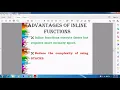 Inline Function Syntax Advantages and with an Example Program