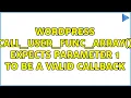 Wordpress call - user