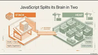 Stack vs Heap Memory Explained JavaScript Primitives vs Reference Types Made Simple