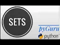 pyBasics 49 Sets in python pyGuru