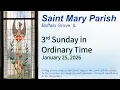 St Mary Parish Mass OT 3 Jan 25 2026