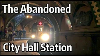 4 and 6 Trains passing the Abandoned 1904 City Hall Subway Station