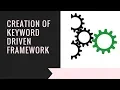 Creation of Keyword Driven Framework Part I Tutorial