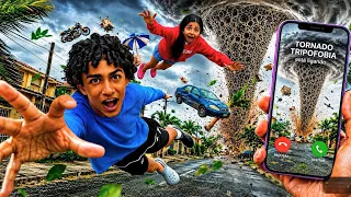 SOBREVIVEMOS AO TORNADO TRIPOFÓBICO!*sofremos um acidente?!