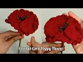 How to Crochet Corn Poppy Flower Easy Tutorial