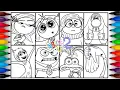 Inside Out 2 Coloring Pages Coloring Emotions Joy Anxiety Envy Sadness Embarrassment Ennui Disgust