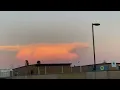 Huge thunderhead cloud in the east