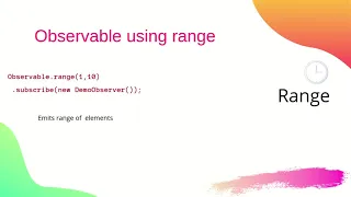 Observable Using Range