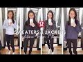 LULULEMON SWEATERS AND JACKETS Trying on Sweaters at Lululemon Lululemon Sweaters Explained