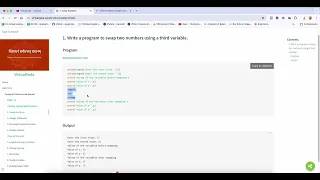 1 Python program to swap two numbers using a temporary variable