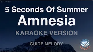5 seconds of summer amnesia melody karaoke version 
