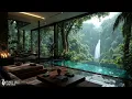 Forest View Living Room Jazz | Tranquil Jazz Music & Nature Therapy For Focus & Study
