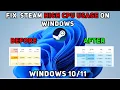 Steam High CPU Usage Fix Windows Stop 100 CPU Lag Instantly