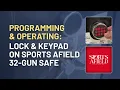 Sports Afield SA32SM-EX Programming and Operating the Lock Keypad