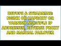 nginx or haproxy or varnish Multiple IP addresses reverse proxy AND manual failover