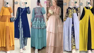 gamis terbaru 2022 simple tapi anggun