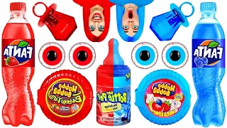 लाल बनाम नीली खाद्य चुनौती #3 CRAFTooNS Challenge