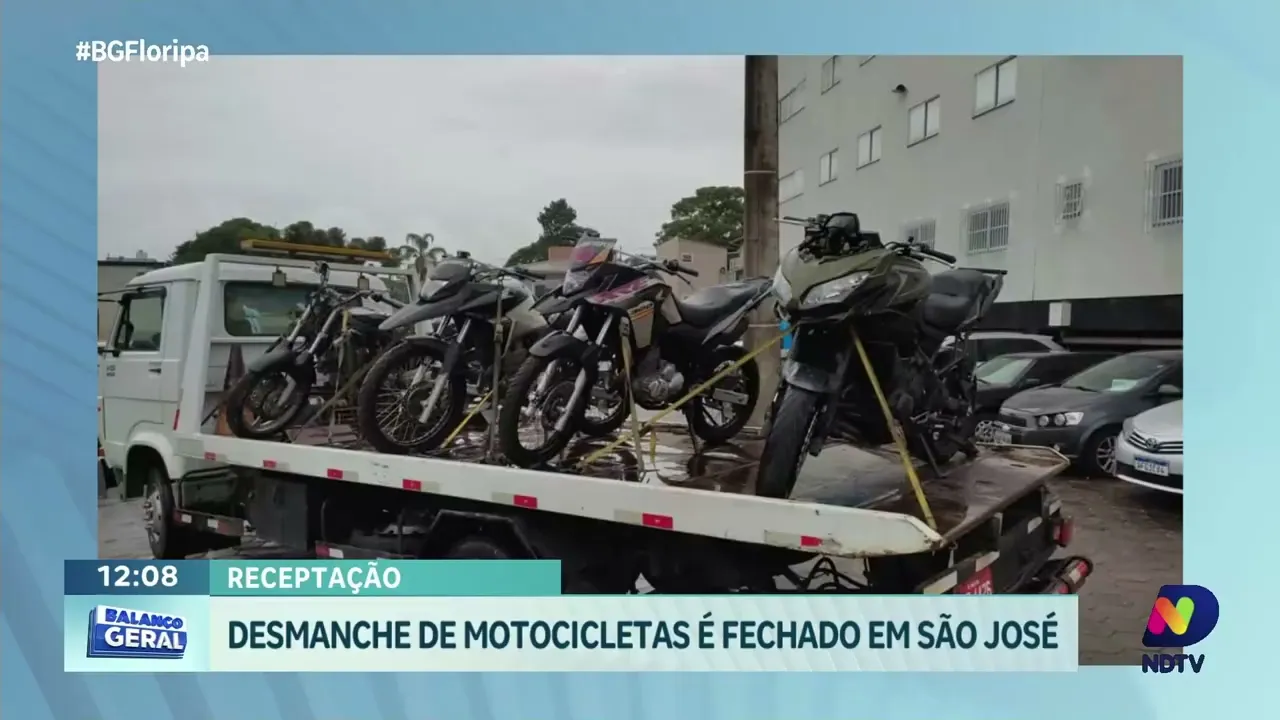 Desmanche de motocicletas desarticulado: três presos em São José