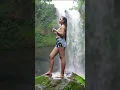 Download Lagu Wild Serenity: A Dayak Woman’s Peace in the Heart of Borneo  #photography  #beautiful #Waterfall