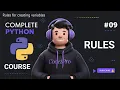 Rules for creating variables Complete python course Day